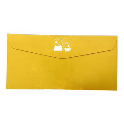مغلف ورق كرافت برتقالي مانيلا مطبوع مخصص بشعار أو سلسلة