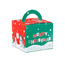 صندوق هدايا عيد الميلاد بطباعة CYMK المخصص لكعكة الكريسماس Sweet Candy 600gsm