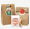 شخصية مستديرة عيد ميلاد سعيد PVC تسمية ملصق تسميات لبطاقة هدية مغلف مربع