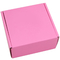 صندوق هدايا مموج وردي للتغليف لتخزين الشحن البريدي