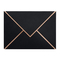 Uv Bronzing Logo Black Card Kraft Paper Envelope للأعمال